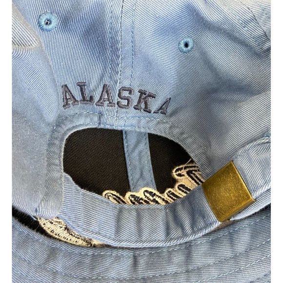 Juneau Alaska Adjustable Strap Cap Travel Cruise Blue Embroidered - Picture 2 of 4